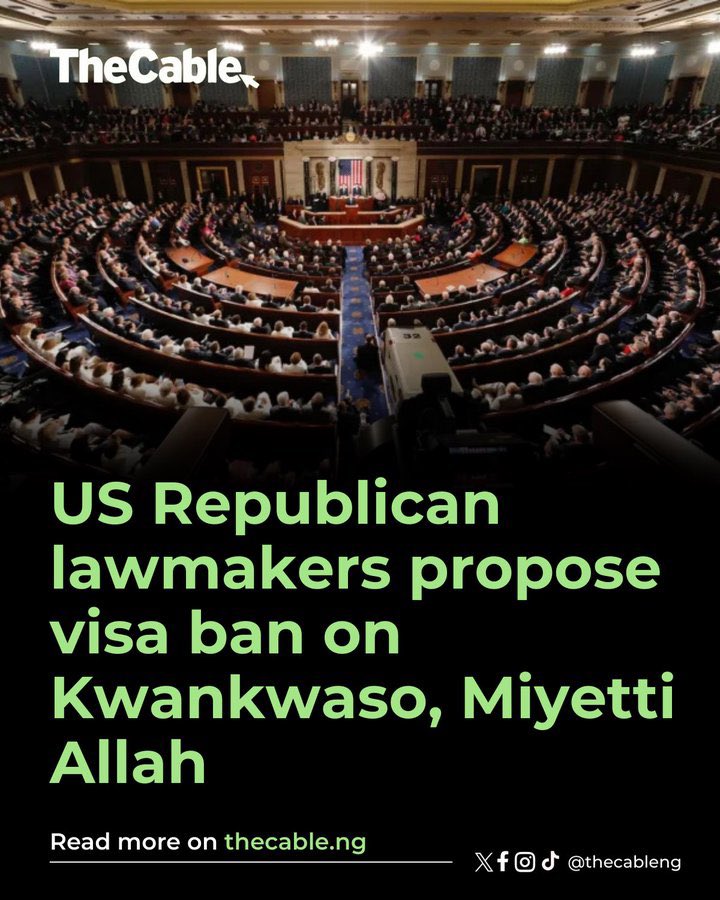 Kwankwaso’s fault to the Godless American Lawmakers is introducing Sharia law in Kano and being the first to implement Shariah in Nigeria.

Wait until Nigerian Muslims realise this, then watch how Kwankwaso will be transformed. They played their card wrong unless they have