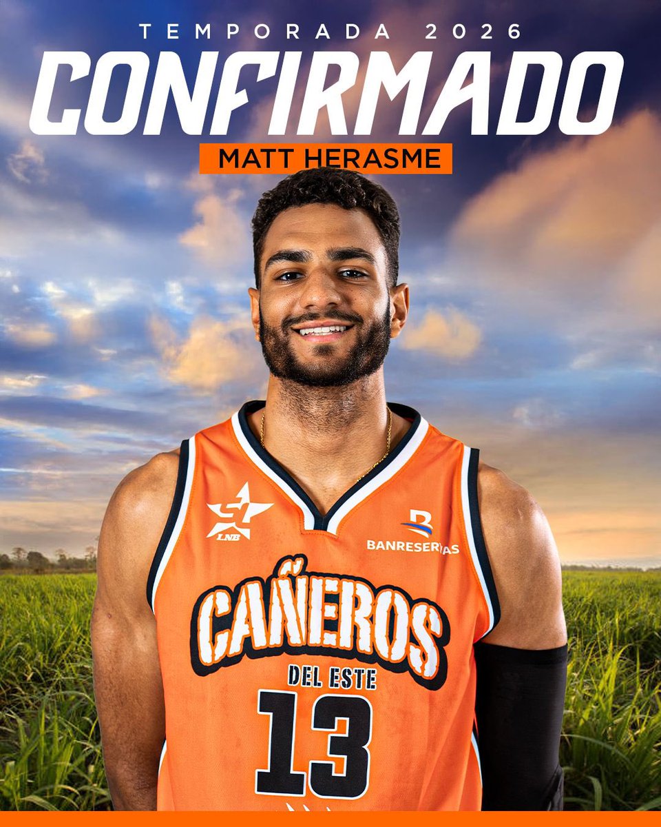 CONFIRMADO ✅ 
Matt Herasme estará listo para Dar Caña esta temporada 2026.