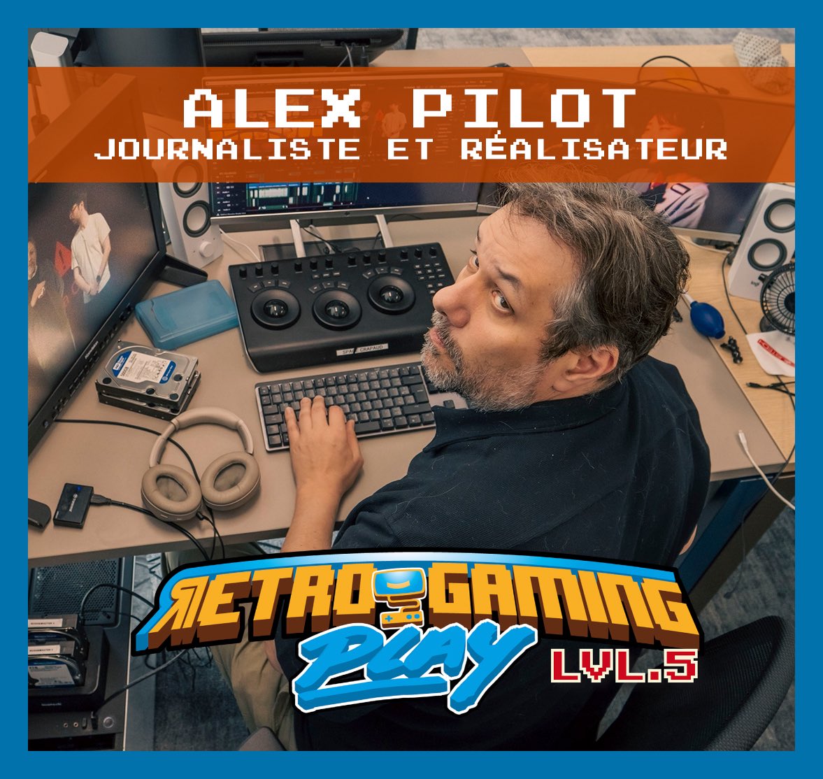 RGPlay_'s tweet photo. Si vous avez ri devant Bitoman et si votre chaine préférée était Nolife, alors venez voir Alex Pilot au #rgplaylvl5 !

Il revient avec DEMO, un film sur la démoscène en 1990 où les combats techniques entre Atari ST et Amiga faisaient rage !

@assoRGC 
https://t.co/HfshKQbnqG https://t.co/Gn7TbDgawz