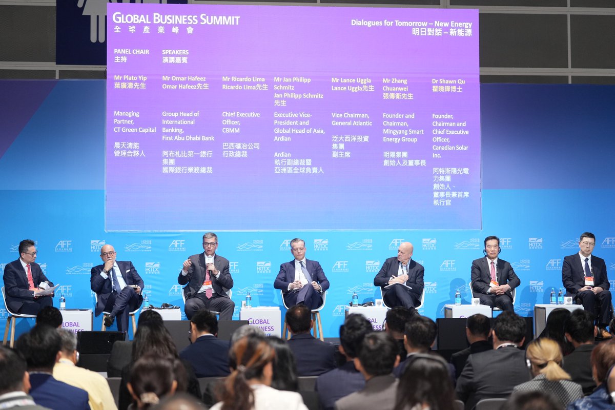 generalatlantic's tweet image. At the Asian Financial Forum's New Energy session, Lance Uggla, Vice Chairman of General Atlantic, joined global leaders to discuss major technology and energy deployment trends and reinforce our view that many of the required solutions are already operating and ready to scale.