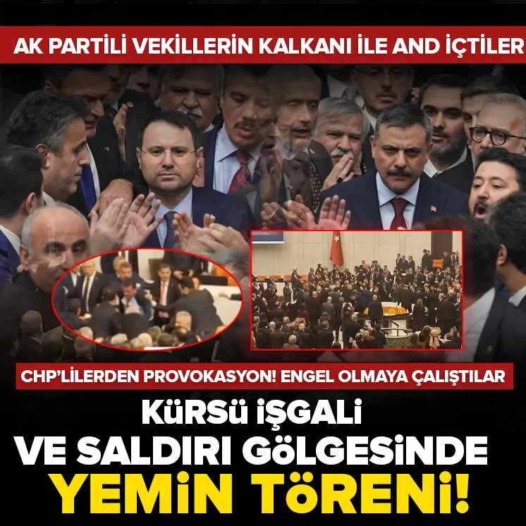 Atanan bakanlarımızın yemin töreninde
CHP'lilerin kürsü işgali ve yumruklu saldırı provokasyonları, millet iradesini yok saymanın yanı sıra, yurt dışı dostlarına sinyal göndermektir.
Unutmayın;
Bile bile sonuçsuz bir işe girişen, görünenden başka bir takım sonuçlar bekliyordur.