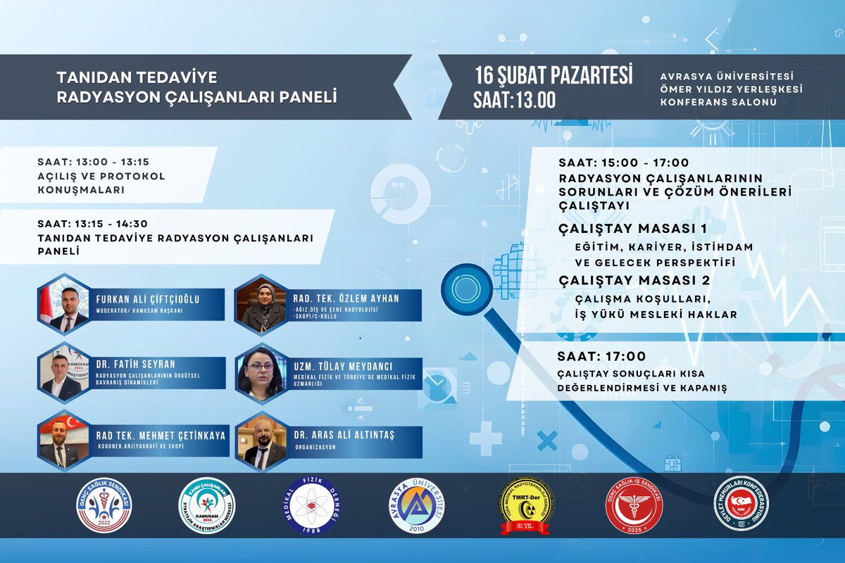 TANIDAN TEDAVİYE RADYASYON ÇALIŞANLARI PANELİ

Genç Sağlık Sendikası olarak, sağlık hizmetlerinin görünmeyen ama hayati alanlarından biri olan radyasyon çalışanlarının sorunlarını, haklarını ve mesleki geleceklerini masaya yatırıyoruz. Tanıdan tedaviye uzanan süreçte büyük