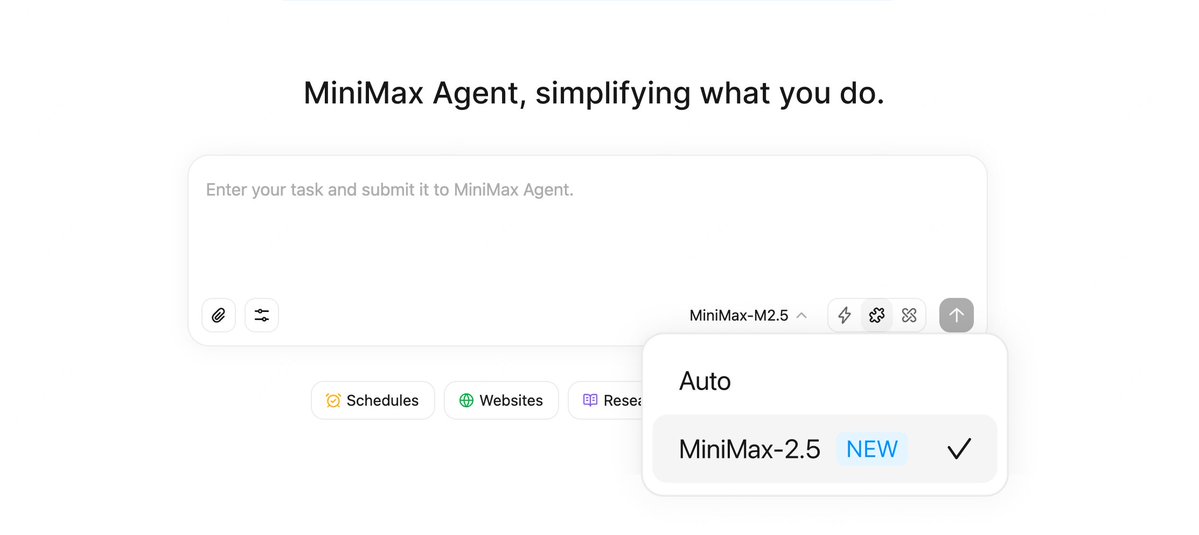 MiniMaxAgent's tweet image. Instant access to M2.5 on MiniMax Agent web/desktop! @MiniMax_AI
