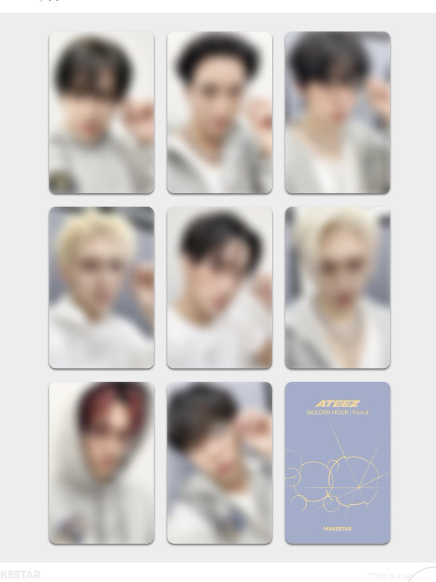 ATEEZ GOLDEN HOUR : Part.4 メクス makestar 店舗 特典 トレカ 共同