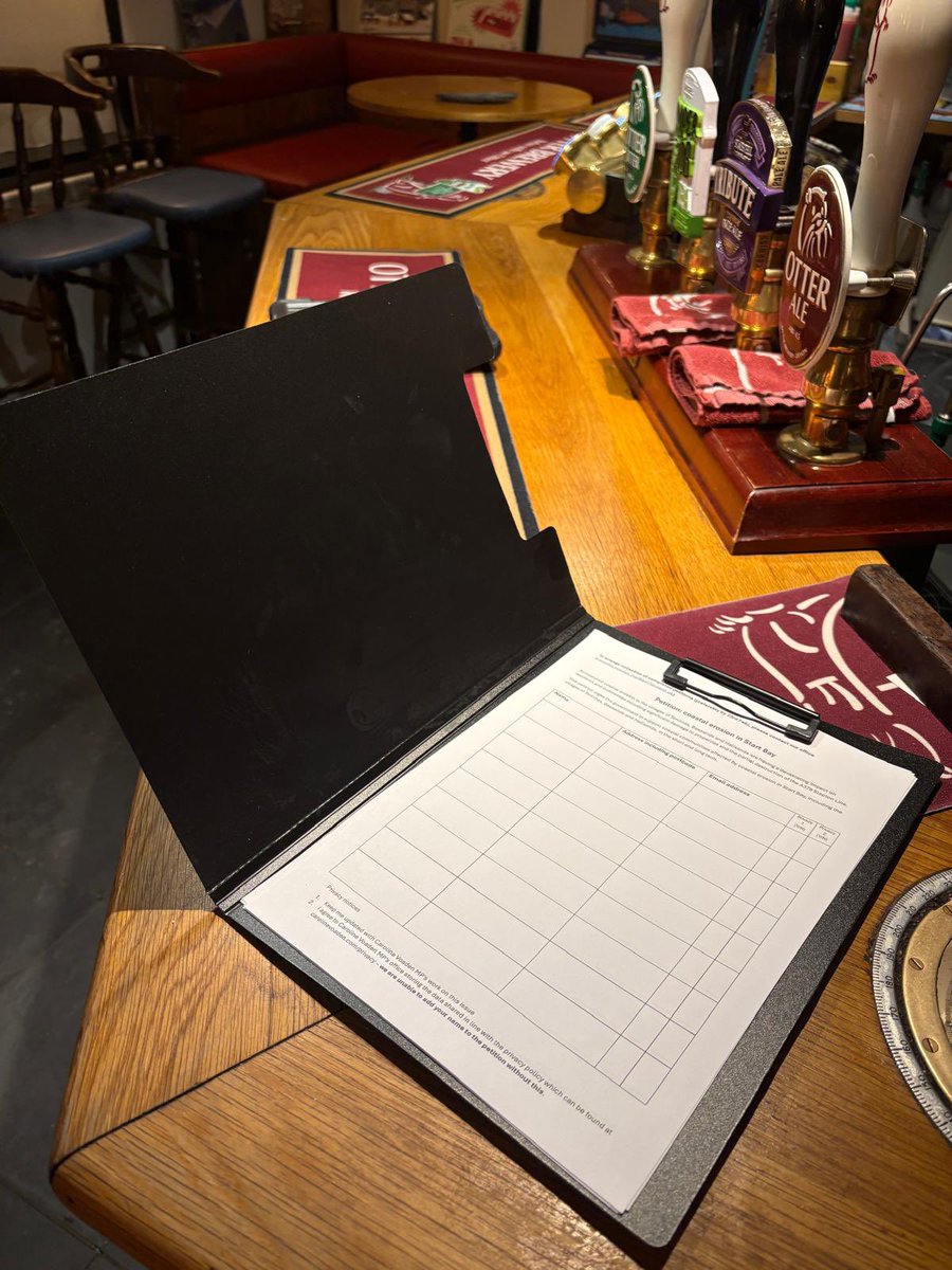 StartBayInn's tweet image. We now have the #petition on the bar to sign for those who would rather write on paper or aren’t online, if you could tell them please ✍🏻⁣
⁣
#SaveOurRoad #OrProvideAnAlternative #SaveOurVillages #SaveOurLey