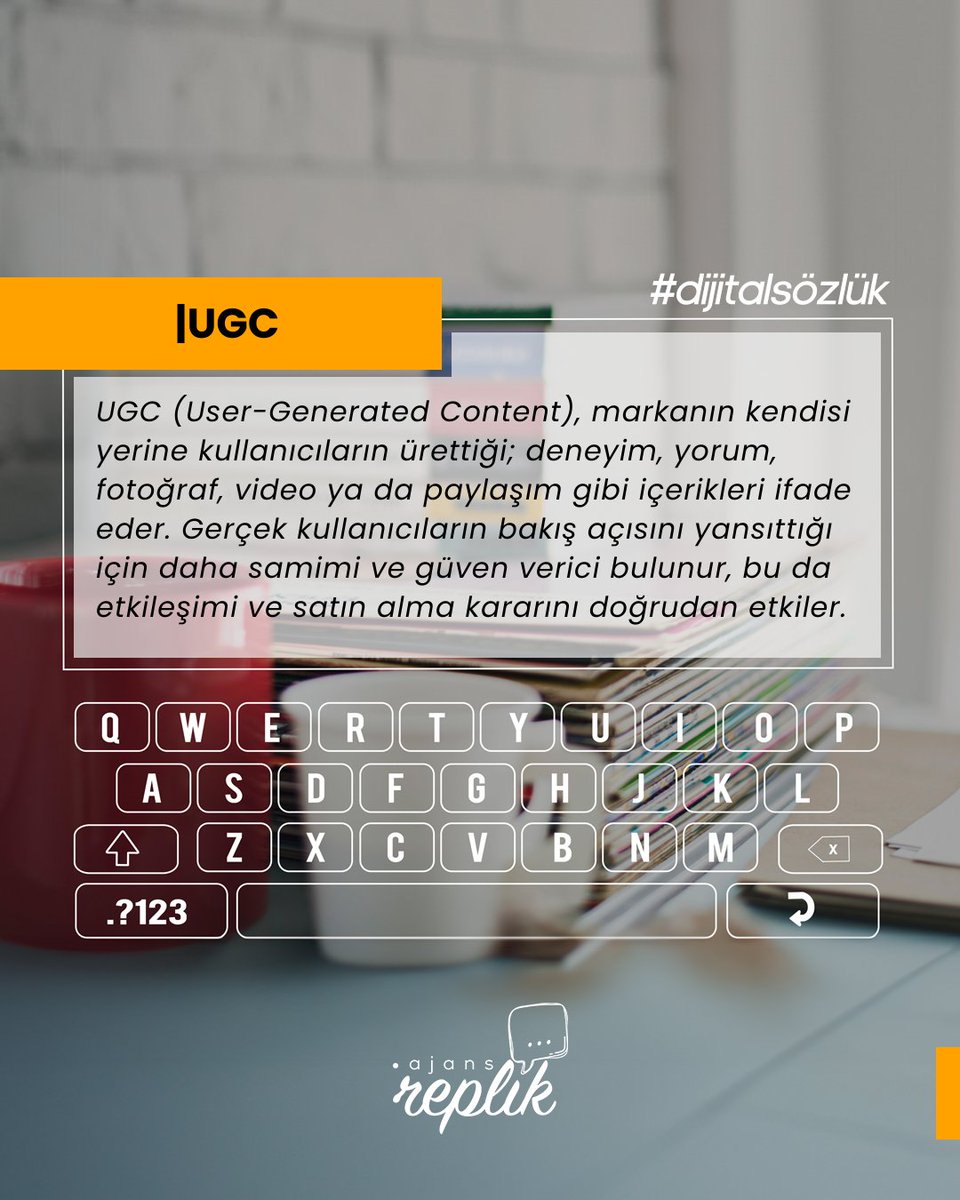ajansreplik's tweet photo. Dijital Sözlük 📷

'' UGC ''

#AjansReplik #DijitalMedya #DijitalSözlük #SosyalMedya #UGC https://t.co/8dfc1zttS4