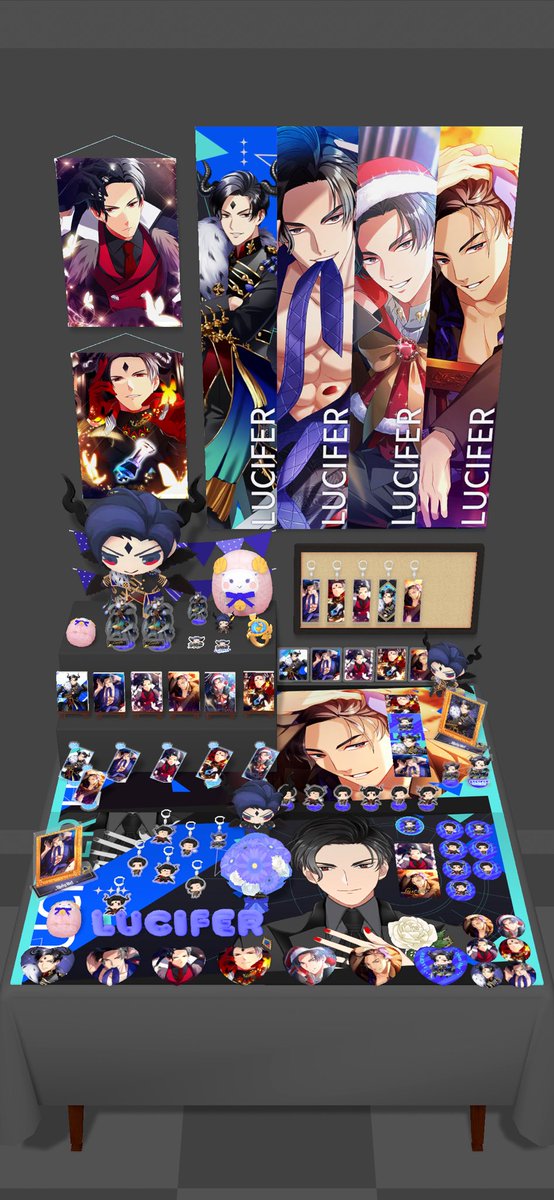 My Luci dedicated nook. I only wish I had enough space to display every single merch piece of him. 🦚 #NetherNook #ObeymeIDO #ObeymeIDOValentine