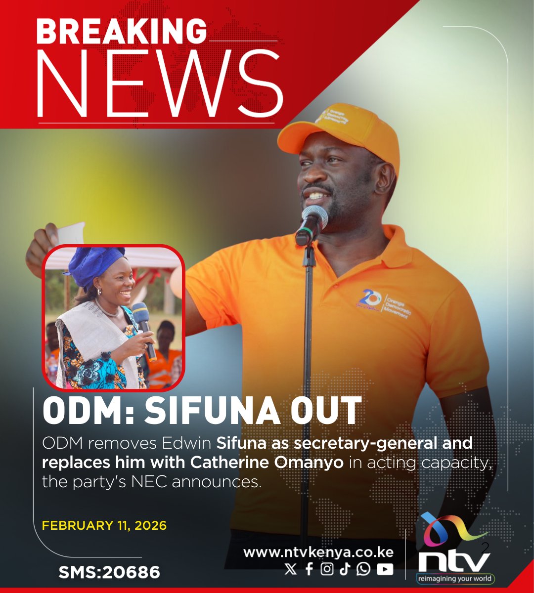 AlinurMohamed_'s tweet photo. The pro-government wing of ODM has succeeded in removing Edwin Sifuna as the ODM Secretary General. They have replaced him with Catherine Omanyo. Shock on them, Sifuna was prepared for it even before Raila died. From today, Sisi Ndio Sifuna. Sisi ndio Jeshi la Baba. https://t.co/4r9yE0nHN8