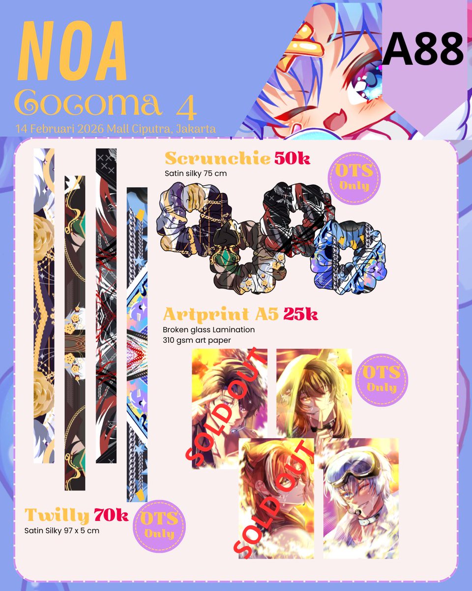 ✨NOA COCOMA 4 CATALOGUE OTS &amp; MAIL ORDER✨
[♥️, 🔄, and Share really appreciate]
❌NO PICK UP &amp; BOOKING OTS❌

📍: A-88
🗓️: 14 Februari 2026
♥️: #EonOfStars 
#cocoma4 #cocoma4catalogue