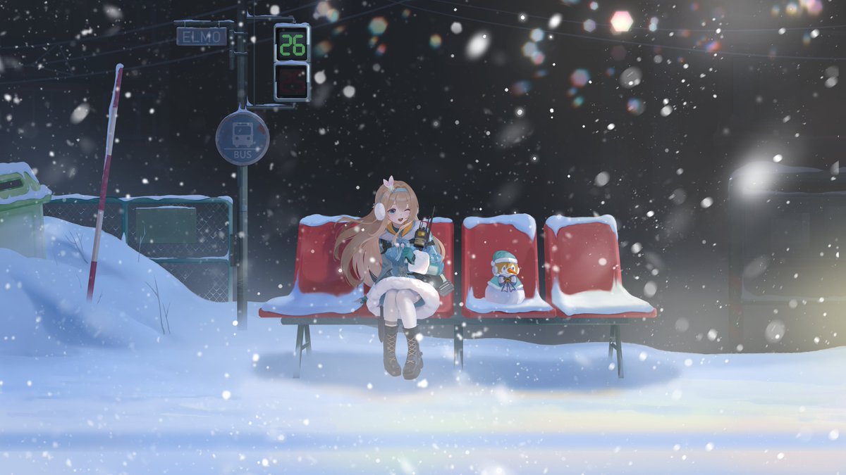 setsuna0074's tweet photo. 雪夜里的索米
参加少前系列新春会的作品之二
快过年了，希望有好事发生。
（调整了一下竖版的构图，也许有人需要。(๑•̀ㅂ•́)و✧
#少前2追放 #ドルフロ2 #소녀전선2 #GirlsFrontline2 #suomi https://t.co/QMreB3NyYc