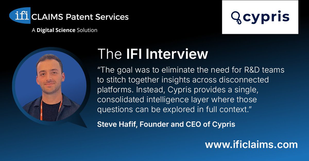 IFI CLAIMS Patent Services tweet media