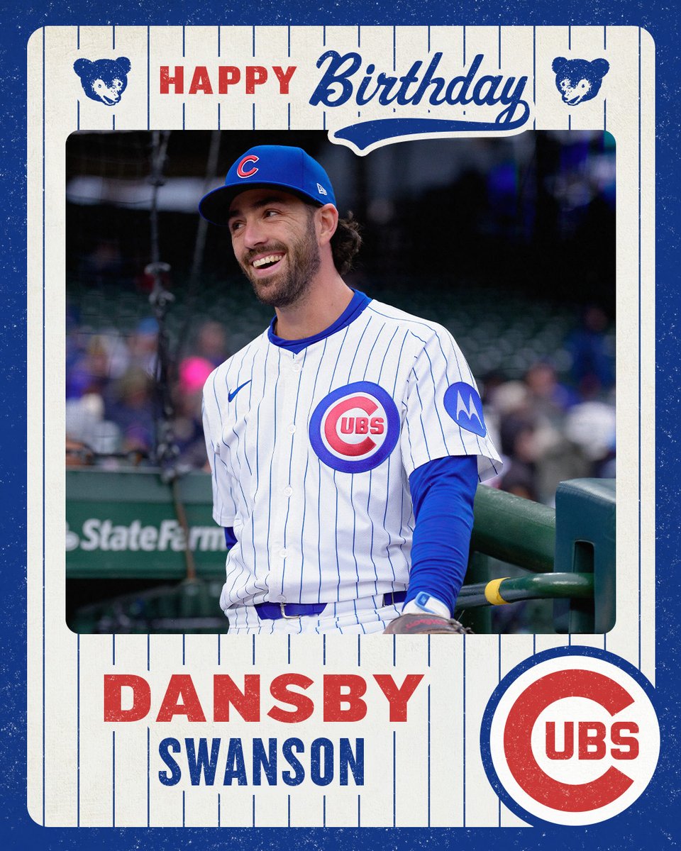 Cubs's tweet image. All the birthday wishes, @LieutenantDans7 😁