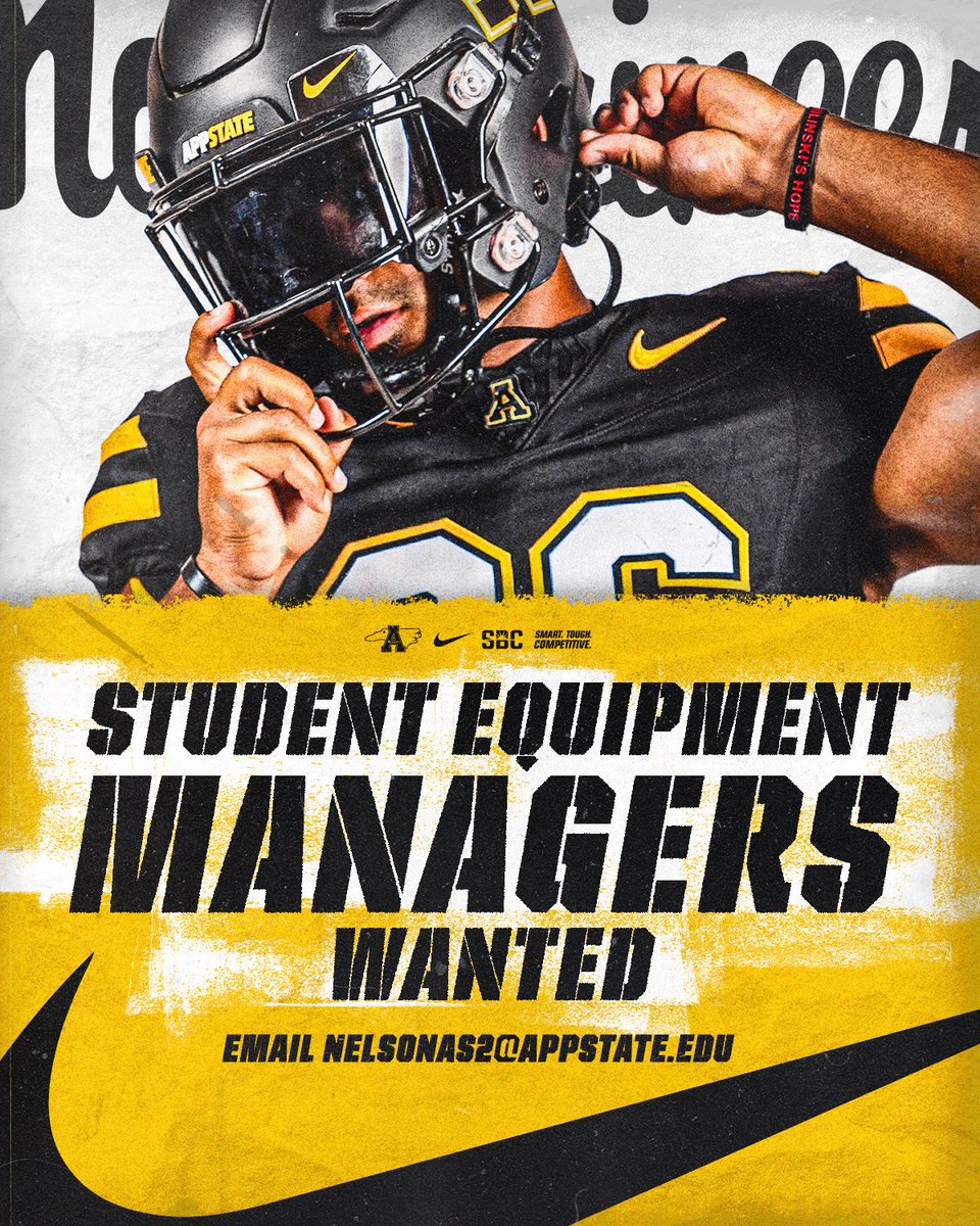 App State Football Equipment tweet media