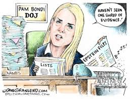 How many lies &amp; insults will Pam Bondi spew today trying to distract from the facts of the #EpsteinFiles &amp; DOJ flagrantly violates court orders?
The Epstein Files Transparency Act required ALL files
(not less than 50%) released
open.substack.com/pub/heathercox…
#StopTheTrumpEpsteinCoverUp