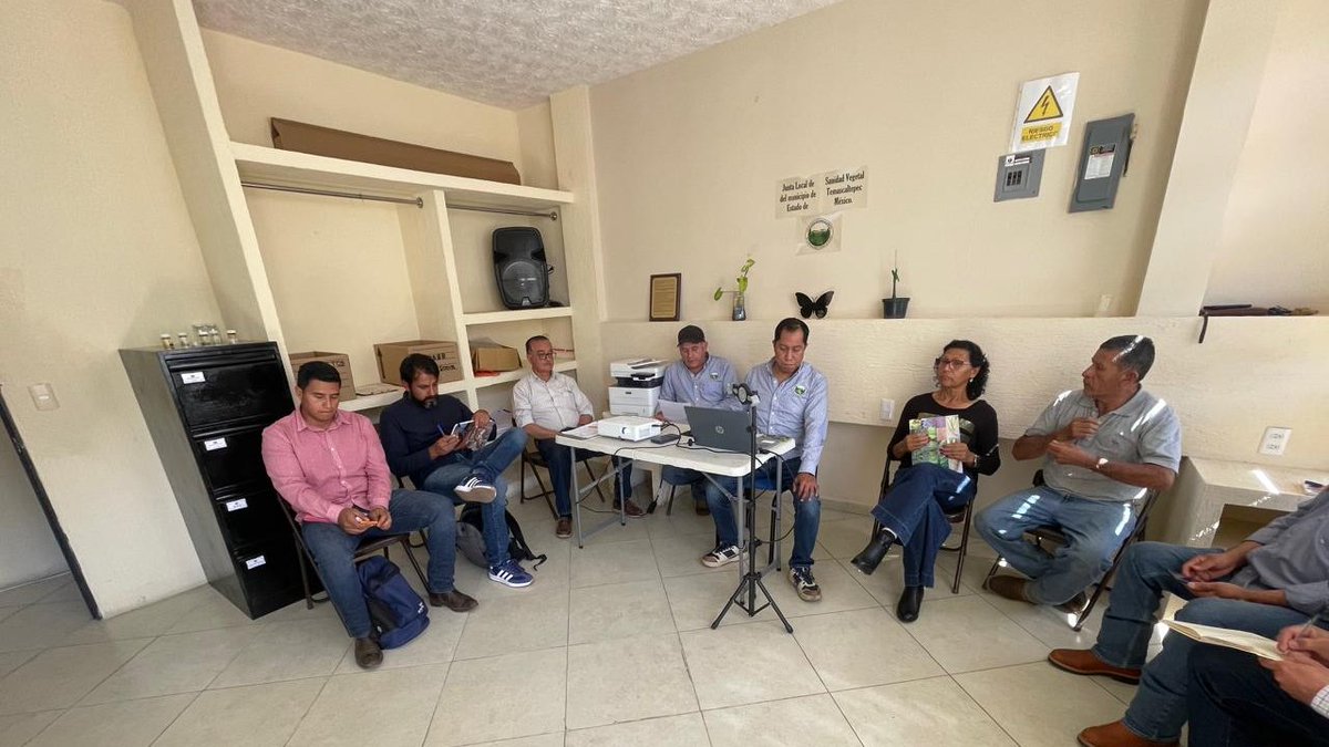 agriculturaEmex's tweet photo. Se participó en la reunion mensual de la Junta Local de Sanidad Vegetal del municipio de Temascaltepec, Edo. de Méx, donde se presentaron avances de las diferentes campañas fitosanitarias. además se dieron a conocer las acciones preventivas, de control y vigilancia, ante el GBG. https://t.co/qpMbxkGSV3