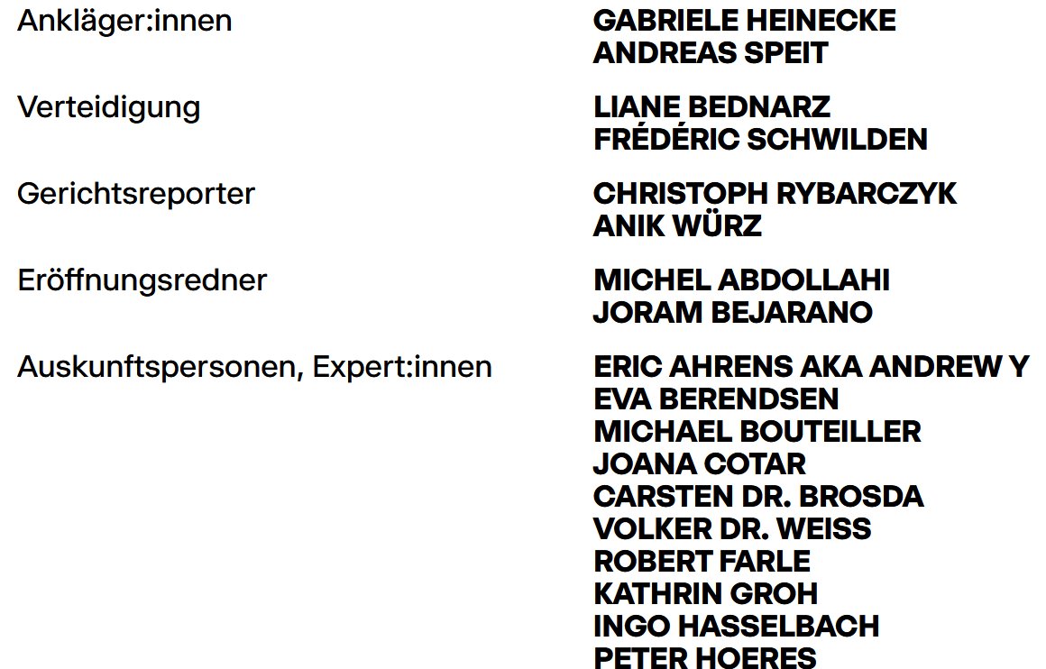 AmadeuAntonio's tweet photo. Bei dem Theaterstück “Prozess gegen Deutschland”  menschenfeindlichen &amp; demokratiefeindlichen Stimmen wie Robert Farle, Joana Cotar oder Feroz Khan eine Bühne gegeben. Das ist keine Kunst, sondern brandgefährliche &amp; zeigt, wie kaputt der Debattenraum ist. 
https://t.co/Hb5IVC04T9 https://t.co/36UgxlQgIJ
