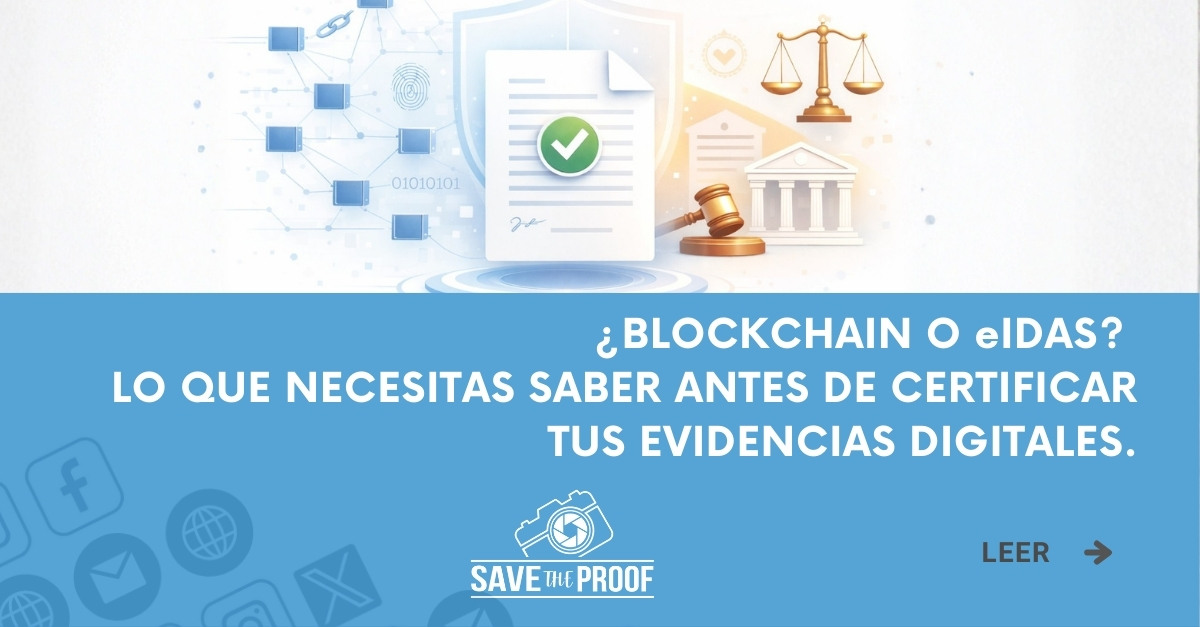 Nuevo Post! 🤓¿Sabes en qué se diferencia la certificación de evidencias digitales entre #blockchain y #eidas?  Te lo explicamos! 👉savetheproof.com/blockchain-o-e…  

#savetheproof #validezlegal #legaltech #evidenciadigital #pruebadigital