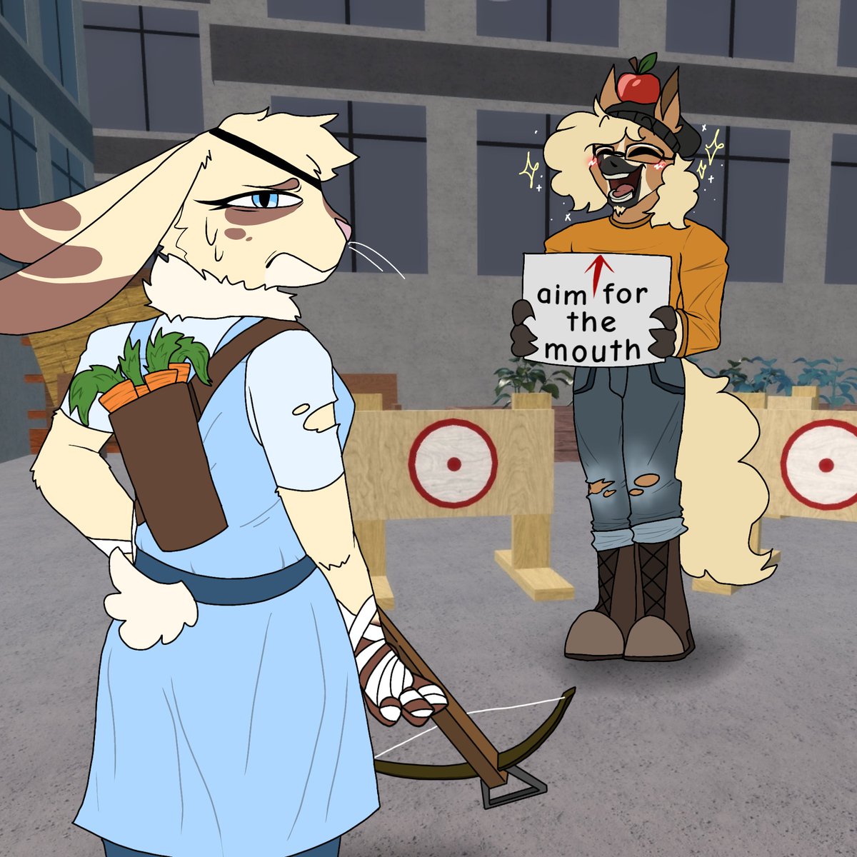 Lowkey, I wish Bunny survived for a bit longer to meet the Safe Place

Pony will love helping her with target practice 

(This is just a random ah idea I had)