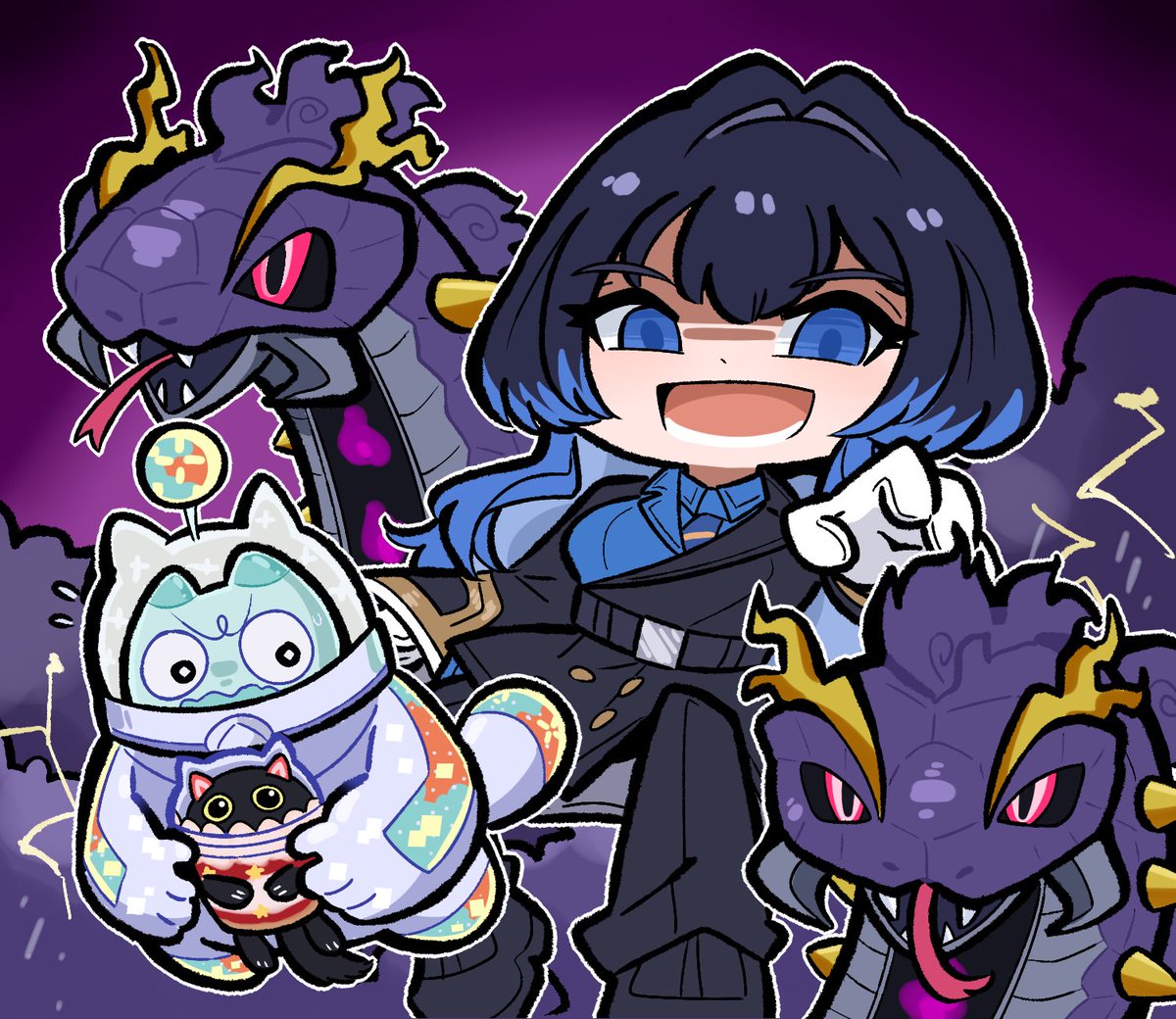 Yummy Mitsu Kronii
#kronillust