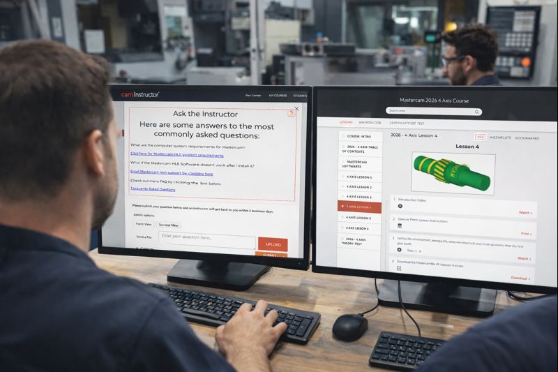 Support is just a click away. Ask the instructor any question related to the lessons, and get responses tailored to your needs. Personalized feedback makes learning CAD/CAM a breeze.

#Mastercam #CADCAM #Machining 
hubs.la/Q042kvRD0
hubs.la/Q042kxrm0