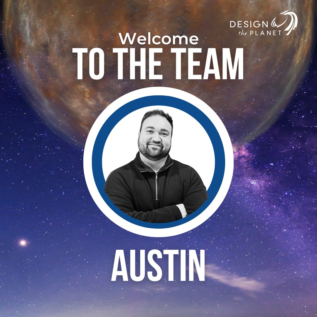 DesignThePlanet's tweet photo. ☄️ Welcome to the team, Austin!
We're hyped to have you on board🚀 
#DTPNola #DigitalMarketing https://t.co/dSuTGyAMBr