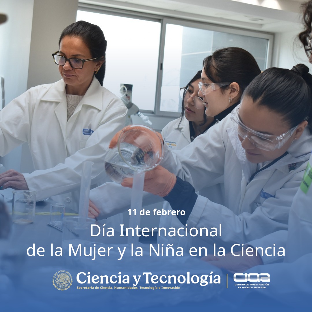 ciqa_mx's tweet image. El Día Internacional de la Mujer y la Niña en la Ciencia pretende conectar a la comunidad internacional con las mujeres y las niñas en la ciencia, reforzando los lazos entre la ciencia, la política y la sociedad para buscar estrategias orientadas a mejorar su futuro.