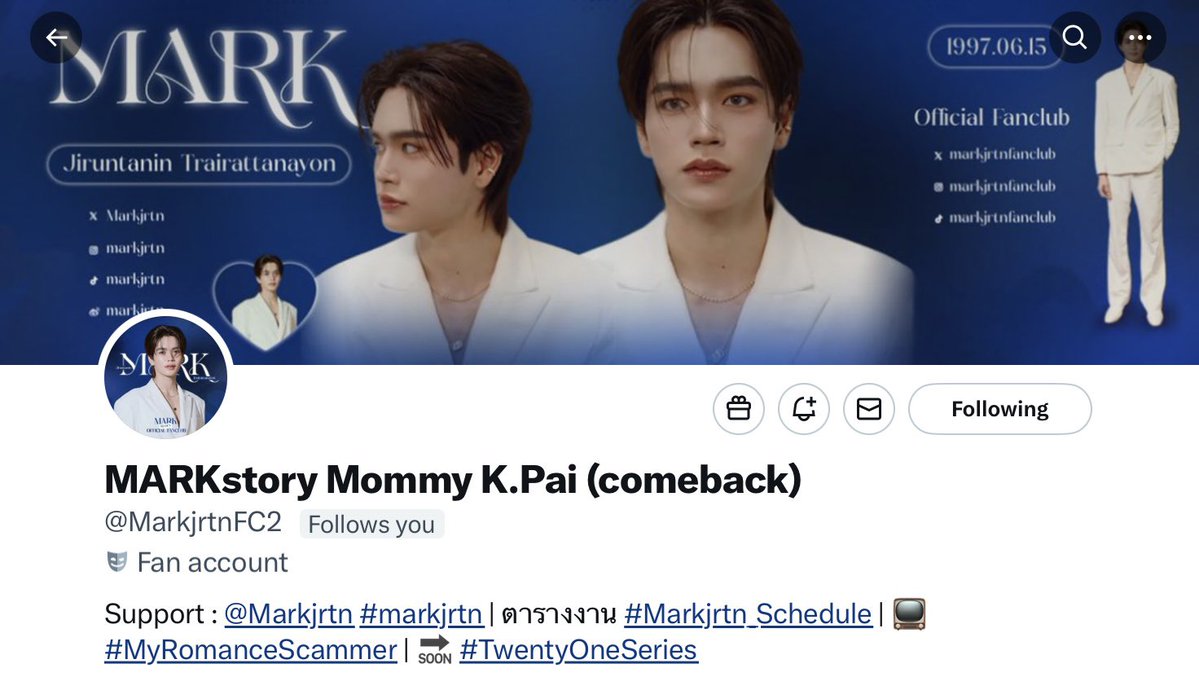 📇 Welcome <a href="/MarkjrtnFC2/">MARKstory Mommy K.Pai (comeback)</a> 📉💪🏻

เหตุการณ์คุ้น ๆ เหมือนเพิ่งแนะนำตัวแอคสำรองไปเอง55555555555555555😅 มาร์คสตอรี่จะไม่ยอมแพ้! ฝากต้อนรับแฝดมสตร2 กันด้วยนะคะ🙇🏻‍♀️