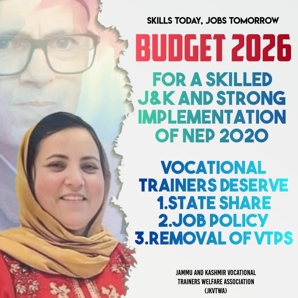 SyedMarifa18609's tweet image. #Budget2026
#JobPolicy
#StateShare
#RemovalOfPrivateCompanies
#JusticeForVocationalTrainers

@JKNC_
@CM_JnK
@OmarAbdullah 
@sakinaitoo 
@Surinderch55
@JavedDar_NC
@JavedRanaa
@satishsharmajnk
@diprjk
@nasirsogami
@tanvirsadiq0  
@DrVeeri 
@altaf_kaloo
@AdvReyazkhan