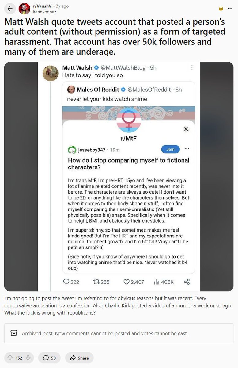 reddit_lies's tweet image. 3 years ago, Redditors on r/VaushV lost their minds over Matt Walsh quoting Males of Reddit's screenshot of jesseboy347.

u/jesseboy347 just shot up a school in Tumbler Ridge, Canada yesterday.