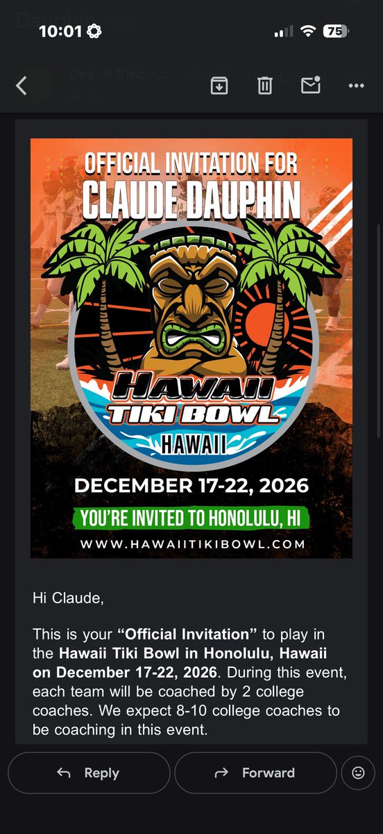 Appreciate The Invite Coach Vince Fillipp