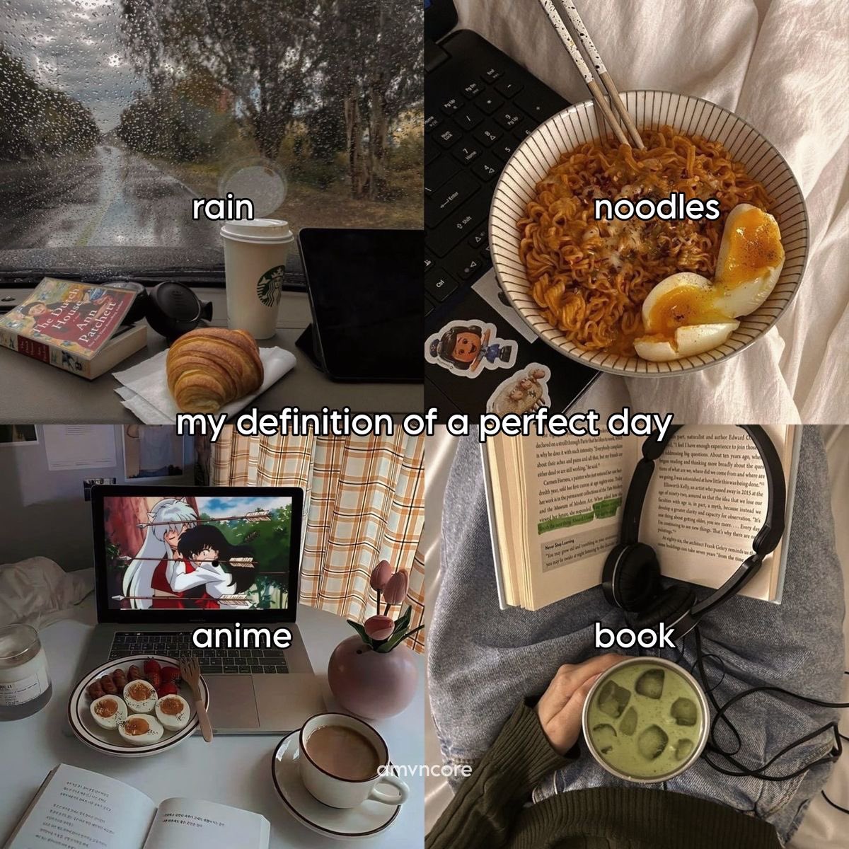 cozy day 🌧️☕️📚