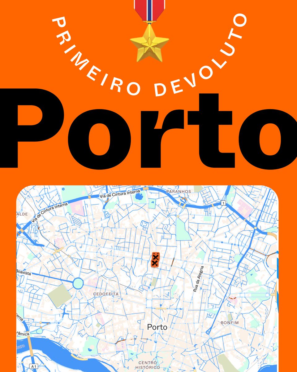 Mais uma cidade a estrear-se! Continuem a contribuir para mapear as Áreas Metropolitanas do país.