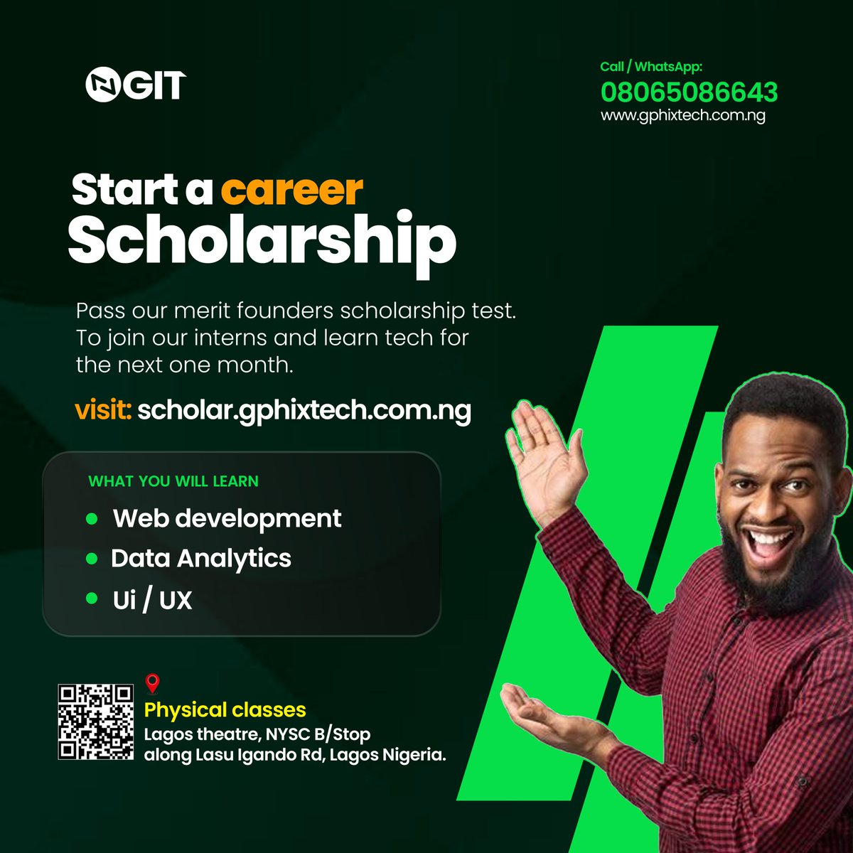 marionidebe's tweet photo. Pass our merit founders scholarship test. To join our interns and learn tech for the next one month.
What you will learn:
Data Analytics.
Web Development.
Cyber Security.

dont miss out on this great opportunity. https://t.co/jMxNdVPHkT