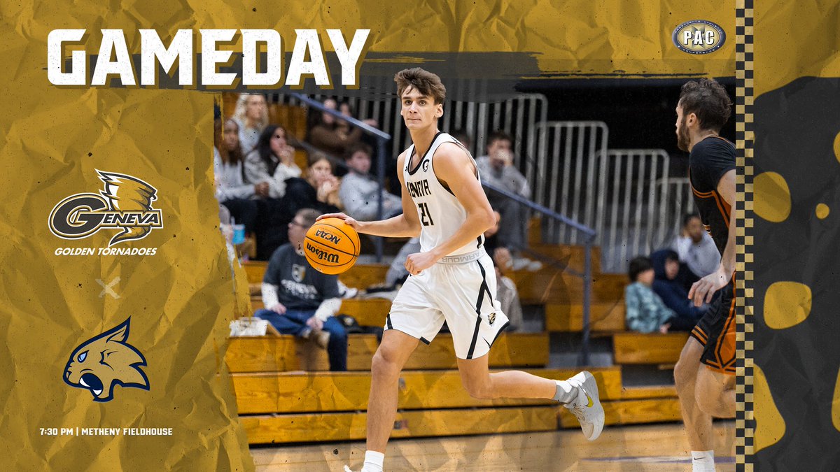 The men follow the women tonight inside Metheny Fieldhouse with a game against Thiel!

⏰7:30 PM
📍Metheny Fieldhouse
📺pacdigitalnetwork.com/geneva/