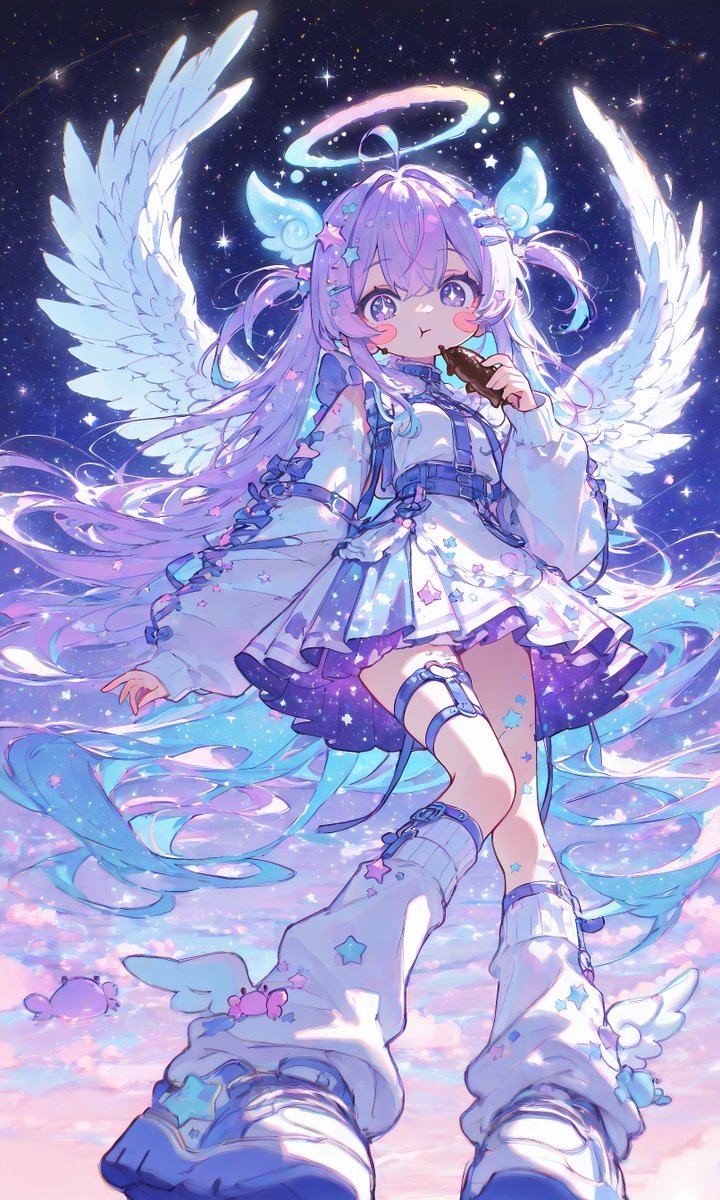 RT @Dimmu_6art: ☺️🪽 #AIイラスト #AIart SFW Illustration