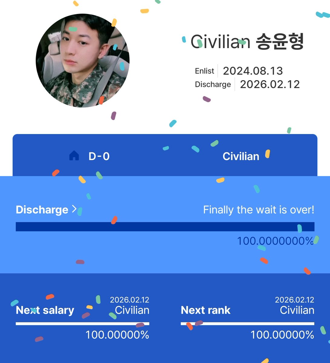 jiwonscherry's tweet image. iKON SONG YUNHYEONG DISCHARGED FROM MILITARY TODAY!!! FINALLY THE WAIT IS OVER!!🥳🥳🎉🎉🎉