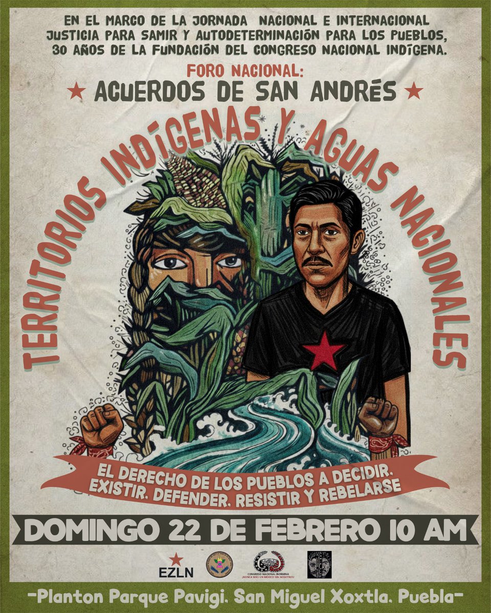CONVOCATORIA AL FORO NACIONAL: ACUERDOS DE SAN ANDRES, TERRITORIOS INDÍGENAS Y AGUAS NACIONALES

wp.me/p8qHTQ-35x