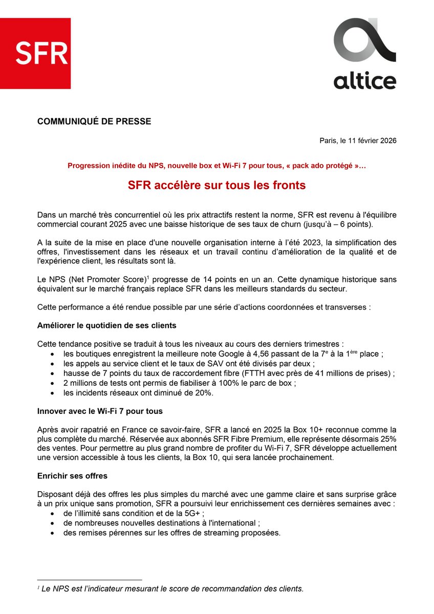 Altice France tweet media