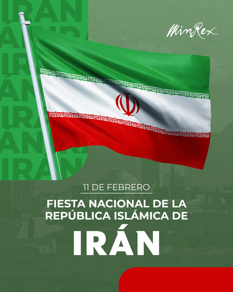 Enviamos cálidas felicitaciones al pueblo y Gobierno iraníes, en ocasión del 47 aniversario del triunfo de la Revolución Islámica de #Irán.

Resaltamos los históricos lazos de amistad y cooperación existentes entre Irán y #Cuba.