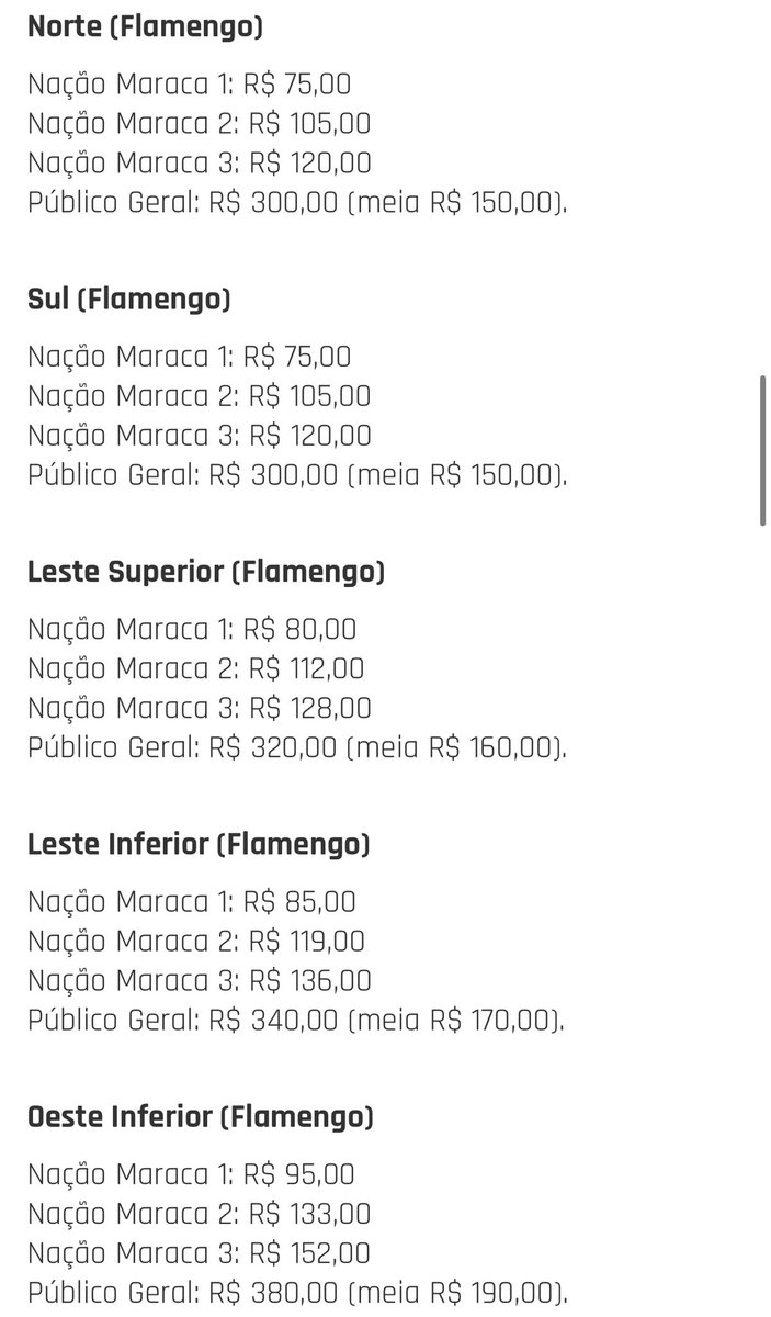 luizgcm18's tweet image. Os valores dos ingressos para a Recopa Sul-Americana, entre Flamengo e Lanús, são um tapa na cara do torcedor. R$ 300 a inteira no setor Norte. Vergonhoso!