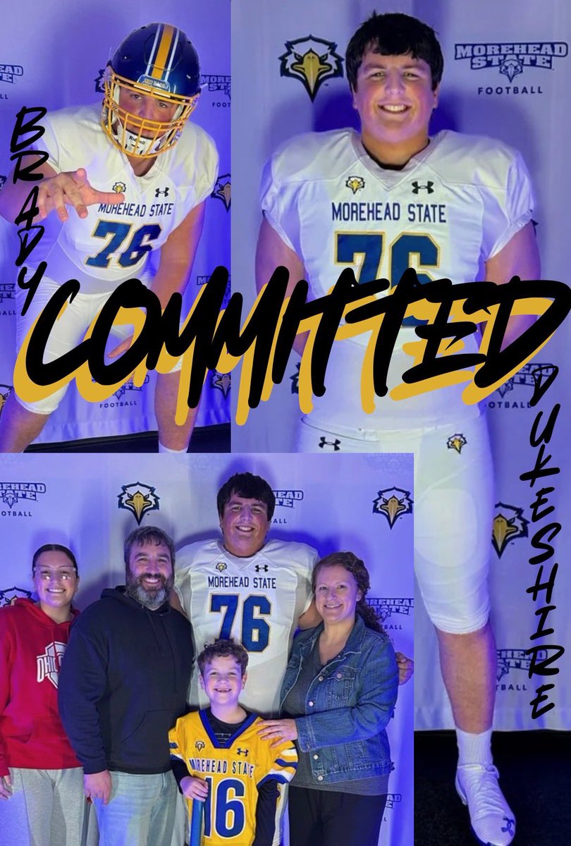 I’m very excited to announce my commitment to Morehead State University. I want to thank everyone that has helped me along the way, especially my family! I can’t wait to start this new journey and see what the future holds. 
<a href="/MSUEaglesFB/">Morehead State Football</a> 
<a href="/CoachEverhart/">Travis Everhart</a> 
<a href="/CoachChad_T3/">Coach Chad</a>