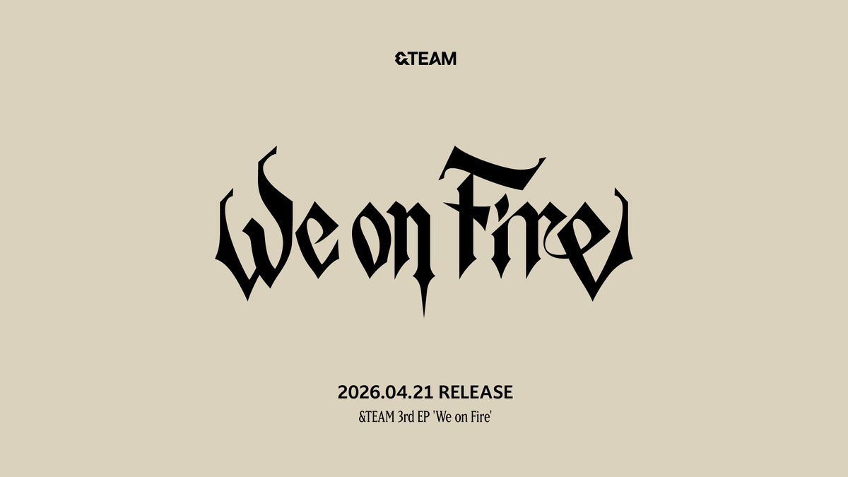 เริ่มเปิด Pre-order :
📅 12 กุมภาพันธ์ 16:00(ไทย)
🔗 andteam.lnk.to/weonfireWE

#andTEAM #エンティーム
#WeonFire #andTEAM_WeonFire