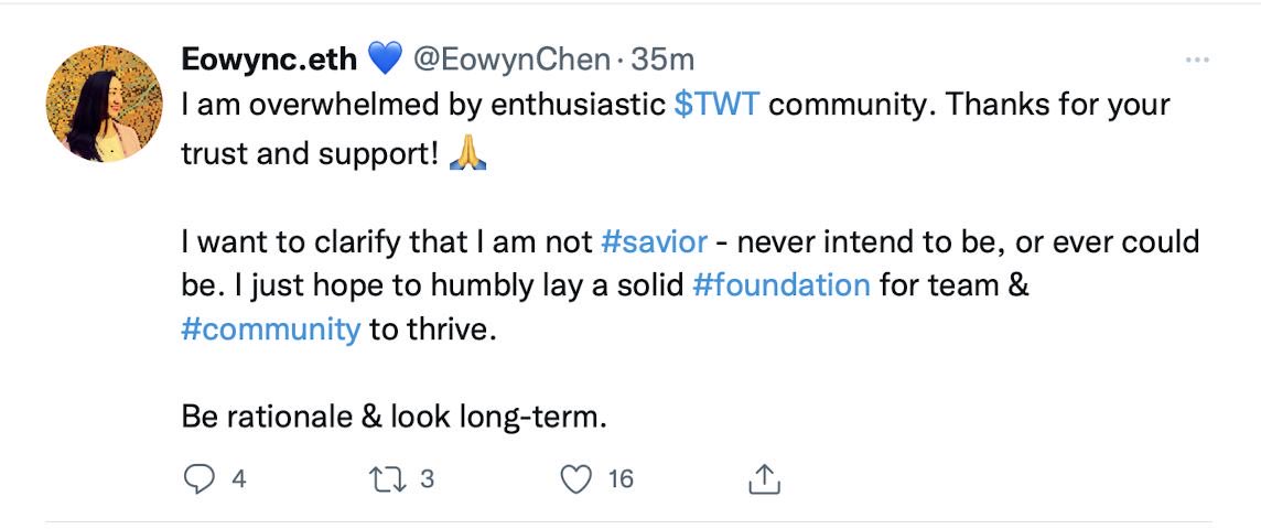 5.1# Regarding ex-CEO #TrustWallet Eowyn:

Positive view of her as a person - cheerful, driven, head high, prime on stage (publicly).

But as CEO? Nothing to say. Huge expectations + 4y stagnation, chasing trends.

Beyond fake pretty slides, TW became trashy.

Very sad story…