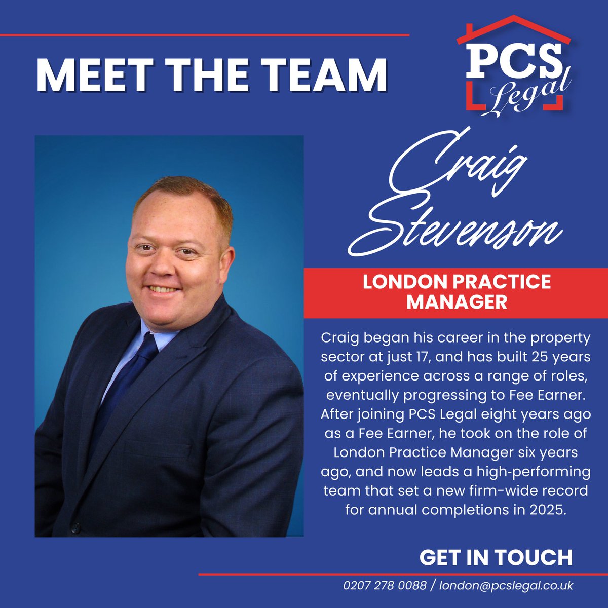 PCSLEGAL's tweet image. Meet Craig, our London Practice Manager🏢🏡

Swipe to see his answers to our questions!❔

#PCSLegal #Conveyancing #MeetTheTeam
