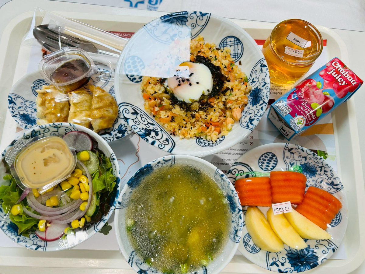 【ジーピット】タイSRSアテンド日記✈️ 
20代　FTM　Mさん  

ヤンヒー病院の入院食です🍴

#ジーピット #タイSRS #性別適合手術