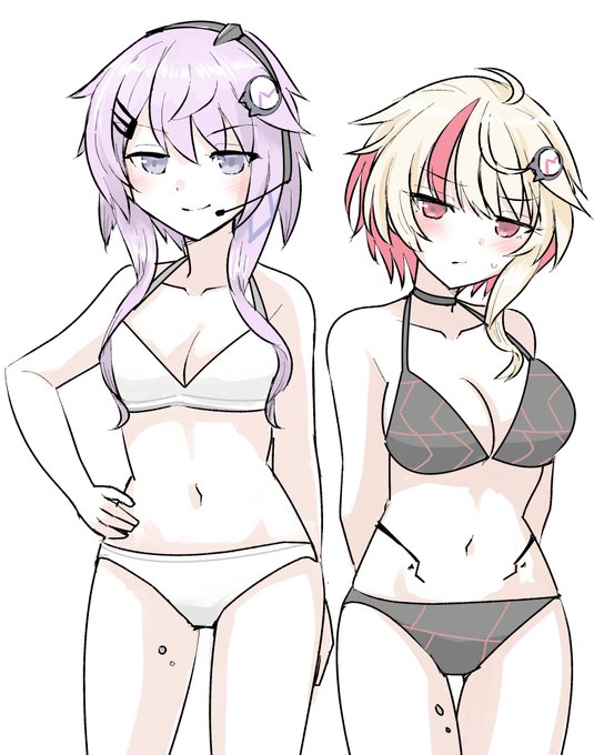 水着なゆにふぃー、らくがき 