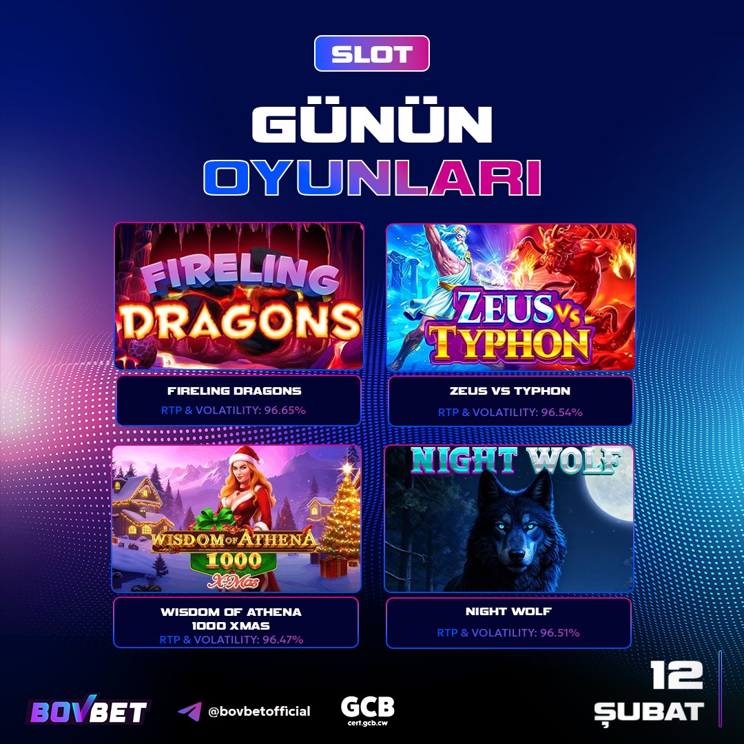 🎉 Bugün Şov Seninle, Sahne BOVBET Enerjisinde! ⚡️

🎯 Günün en çok konuşulan oyun atmosferleri hazır:

👑Gates Of Olympus Super Scatter
👑Zeus vs Typhon
👑Wisdom of Athena 1000 Xmas
👑Night Wolf

🔥 Eğlence kapısı açık 

✍️ cixi.bio/bovbetx