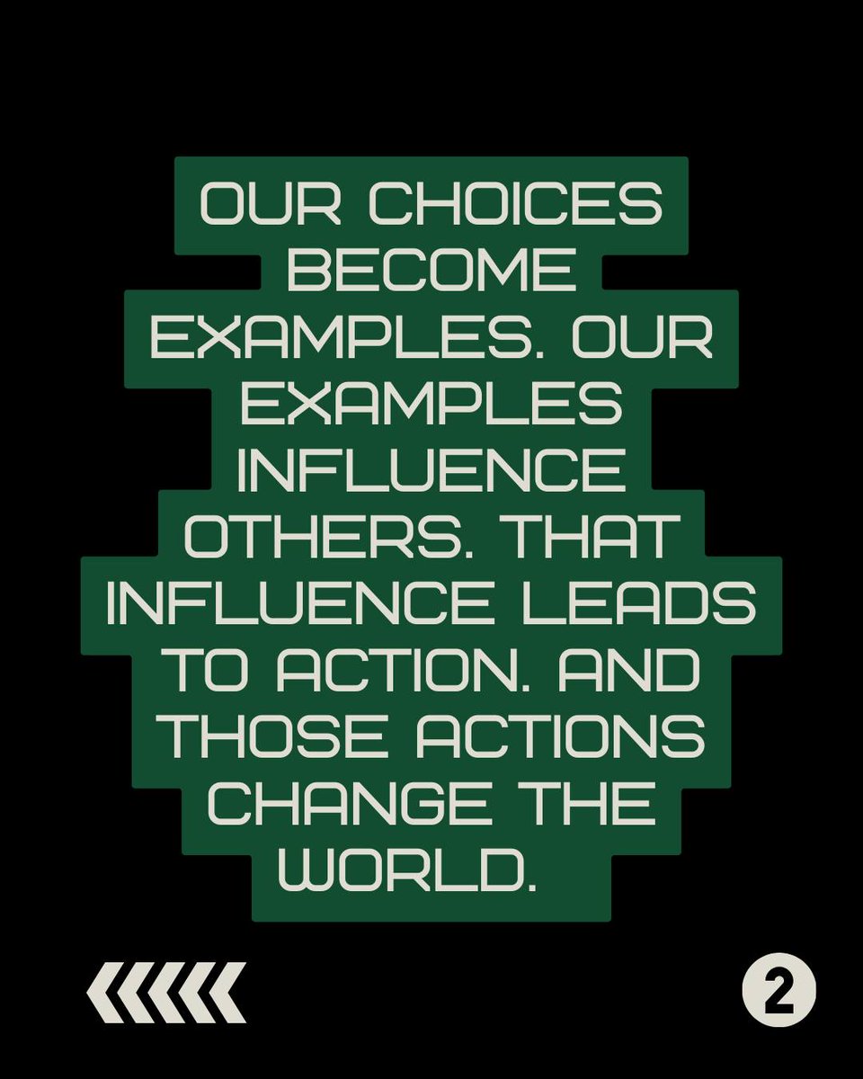 ChadRobo's tweet image. Your choices → Your example → Their influence → Their action → World change. It all starts with the decisions you make today. Choose well.

#ChooseWisely #MakeItCount #LeadByExample #YourChoiceMatters #RippleEffect #BeTheChange #PersonalResponsibility #InfluenceMatters