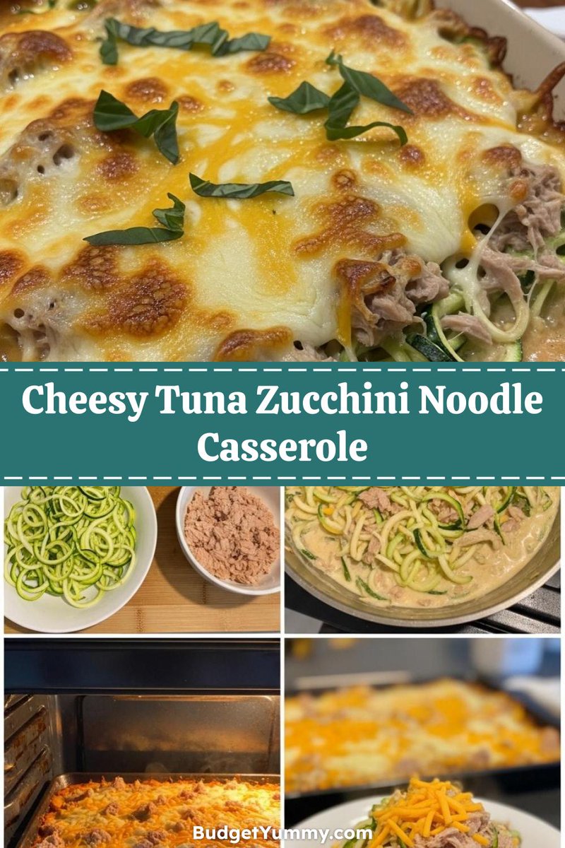 budgetyummy's tweet photo. Craving something tasty? Cheesy Tuna Zucchini Noodle Bake is quick and delicious! Tap for the step-by-step! 😋🔥 #recipes #easyrecipe #weeknightmeals

https://t.co/D36HqM4YwD https://t.co/AtxraTUbUH