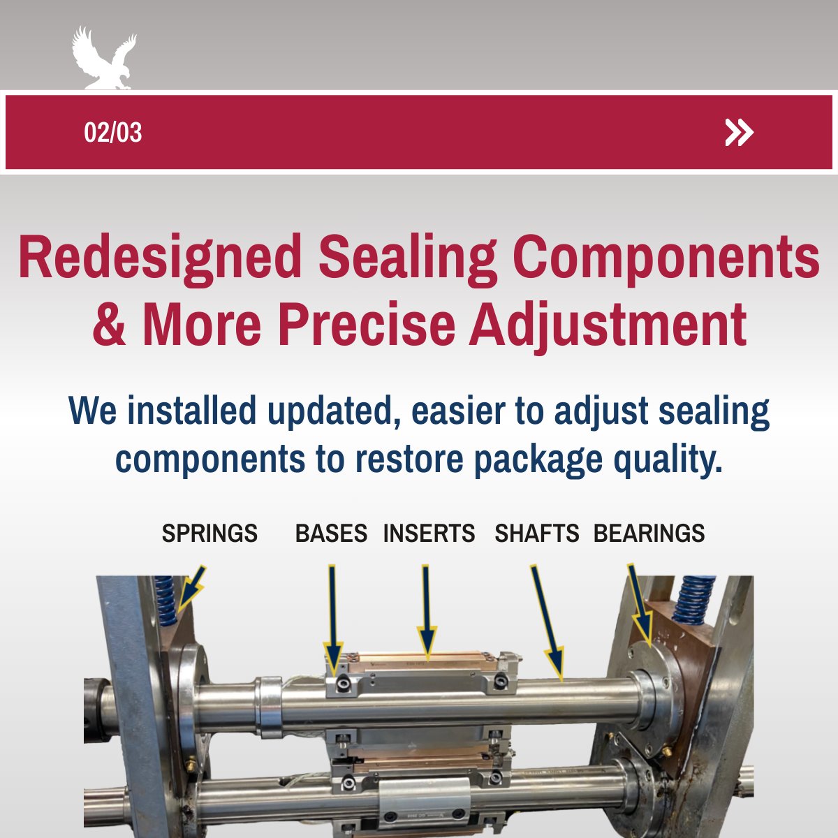 GreenerCorp's tweet image. Rejected packages were slowing the line and impacting productivity. After assessing the sealing process and fixing worn, misaligned components, we restored seal consistency.

The full story: greenercorp.com/resource-blog/…

#PackagingSolutions #ProductionEfficiency #SealingProblems